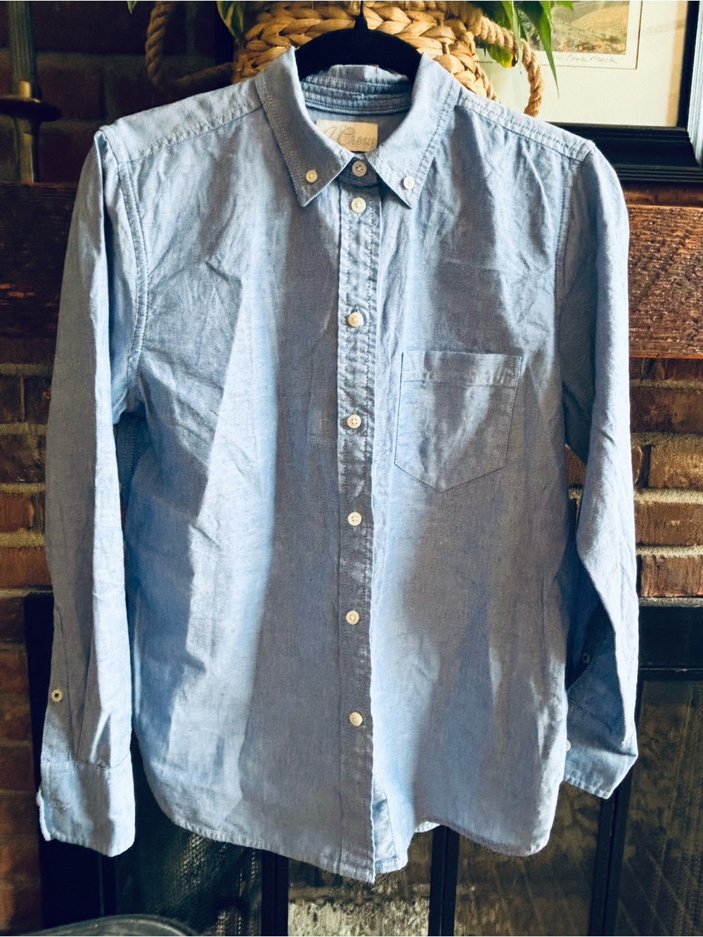J.Crew Classic Oxford Shirt Light Blue Button Down Cotton